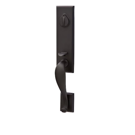 Emtek Flat Black Handleset 452512WCFB 452512WCFB